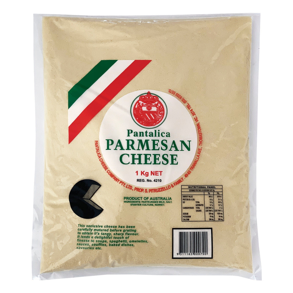 Grated Parmesan Cheese 1kg
